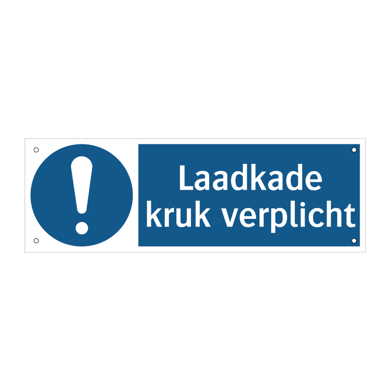 Laadkade kruk verplicht & Laadkade kruk verplicht & Laadkade kruk verplicht