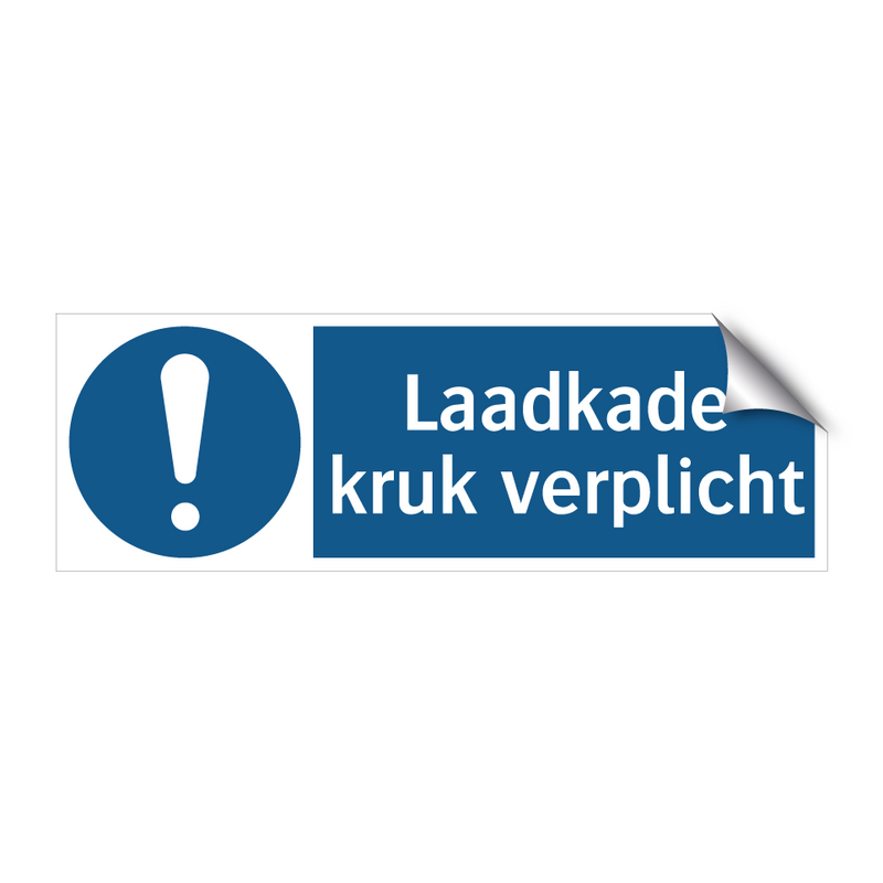 Laadkade kruk verplicht & Laadkade kruk verplicht & Laadkade kruk verplicht