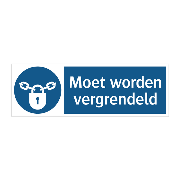 Moet worden vergrendeld & Moet worden vergrendeld & Moet worden vergrendeld