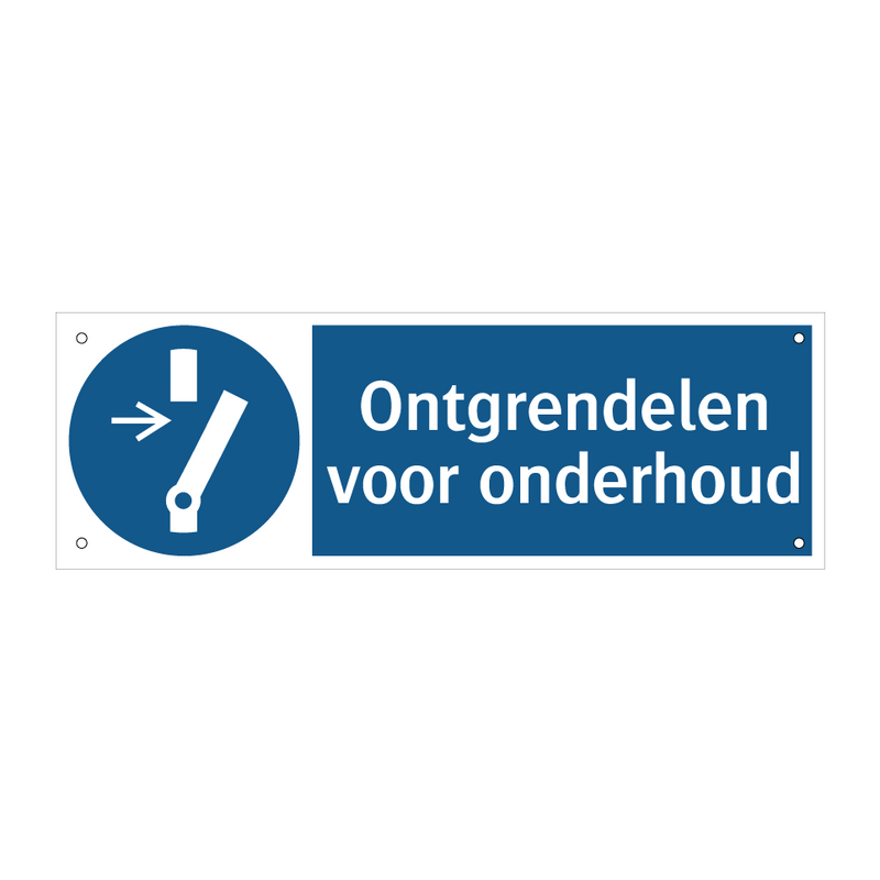 Ontgrendelen voor onderhoud & Ontgrendelen voor onderhoud & Ontgrendelen voor onderhoud