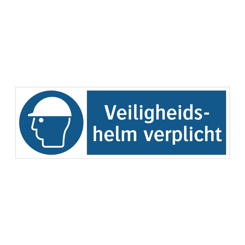 Veiligheids- helm verplicht & Veiligheids- helm verplicht & Veiligheids- helm verplicht