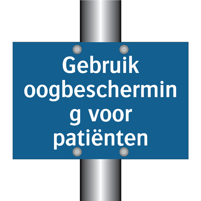 Gebruik oogbescherming voor patiënten & Gebruik oogbescherming voor patiënten