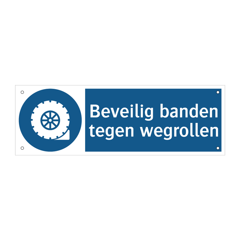 Beveilig banden tegen wegrollen & Beveilig banden tegen wegrollen & Beveilig banden tegen wegrollen