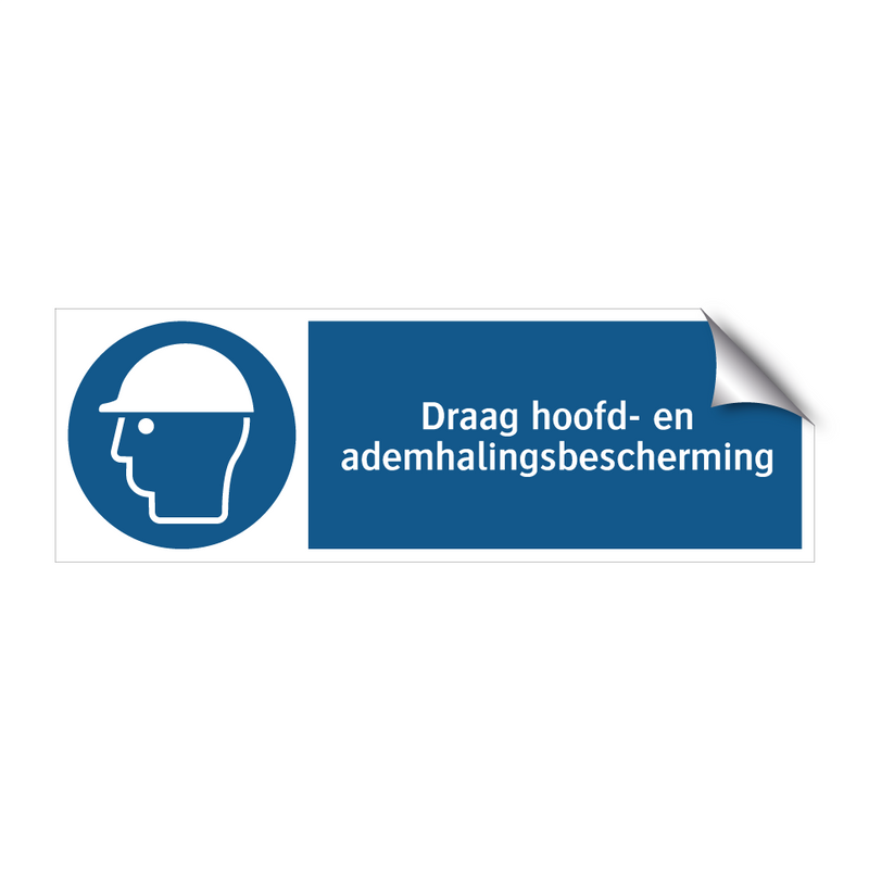 Draag hoofd- en ademhalingsbescherming & Draag hoofd- en ademhalingsbescherming