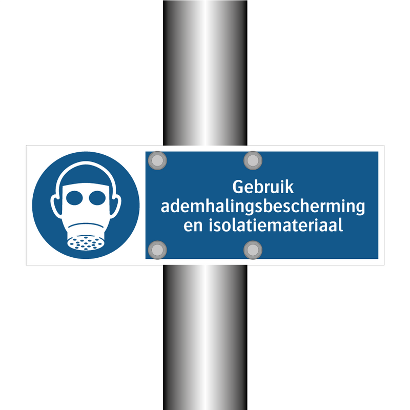 Gebruik ademhalingsbescherming en isolatiemateriaal