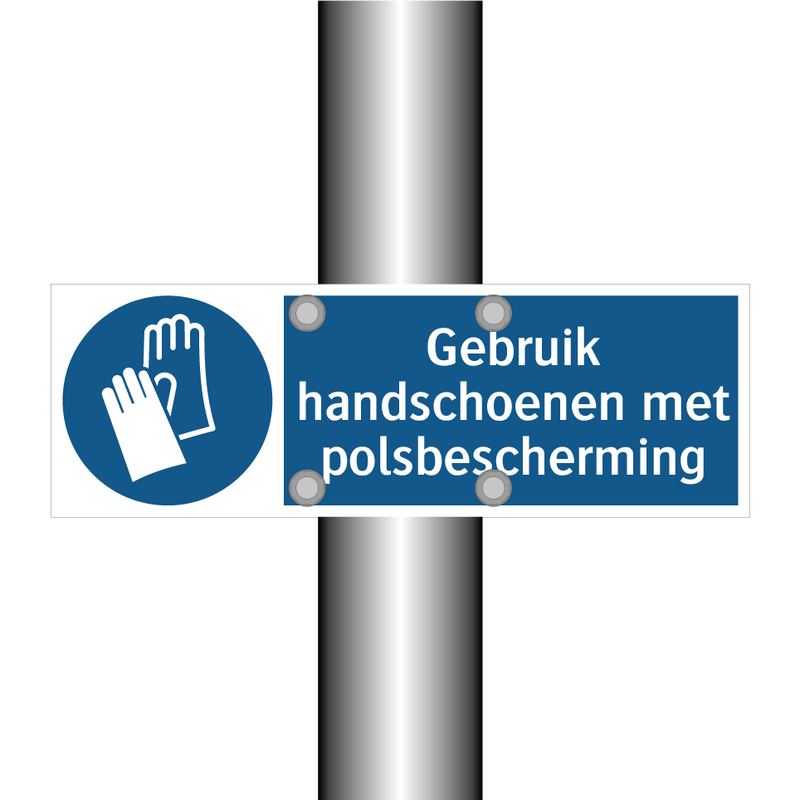 Gebruik handschoenen met polsbescherming & Gebruik handschoenen met polsbescherming