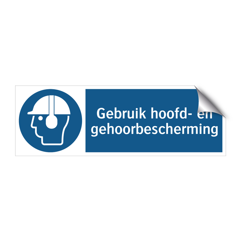 Gebruik hoofd- en gehoorbescherming & Gebruik hoofd- en gehoorbescherming