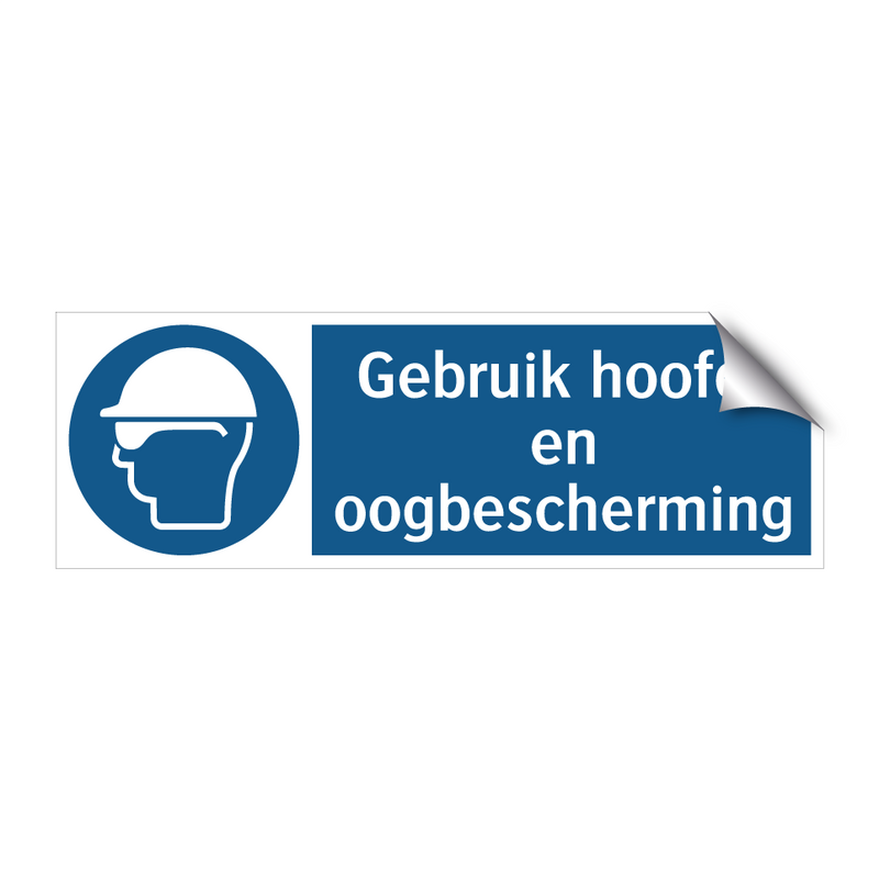 Gebruik hoofd- en oogbescherming & Gebruik hoofd- en oogbescherming