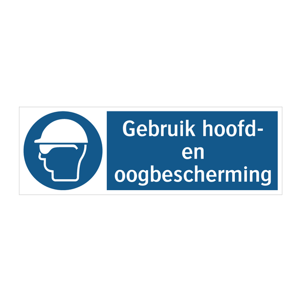 Gebruik hoofd- en oogbescherming & Gebruik hoofd- en oogbescherming