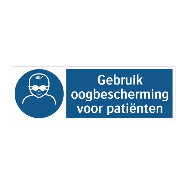 Gebruik oogbescherming voor patiënten & Gebruik oogbescherming voor patiënten