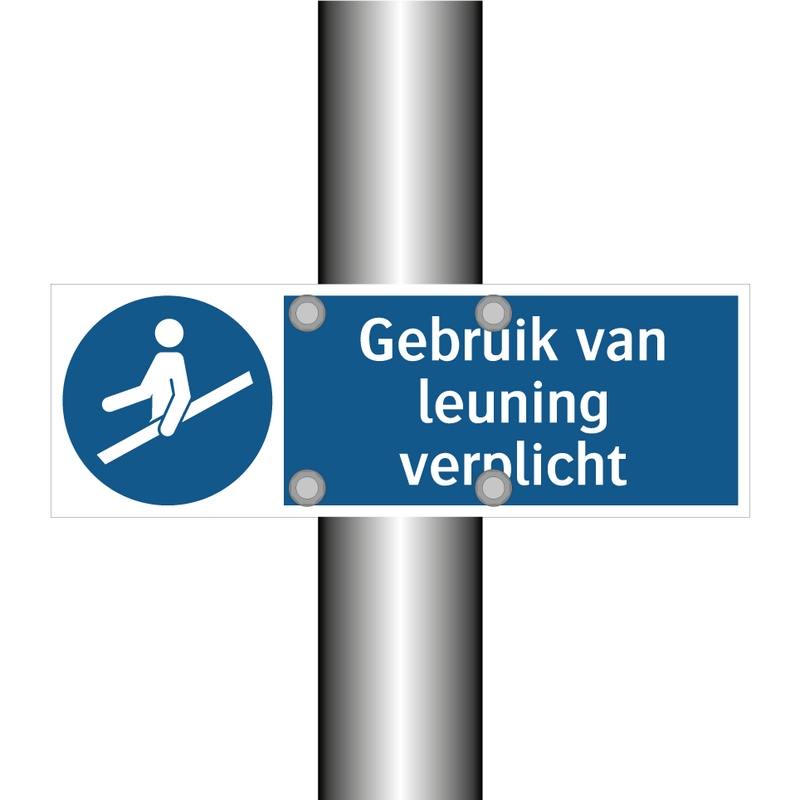 Gebruik van leuning verplicht & Gebruik van leuning verplicht & Gebruik van leuning verplicht