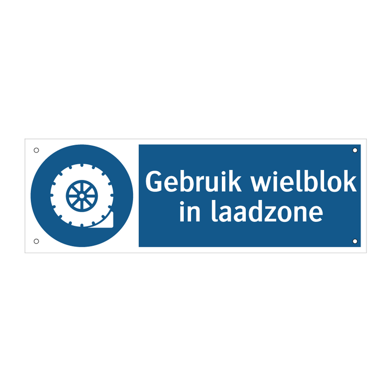 Gebruik wielblok in laadzone & Gebruik wielblok in laadzone & Gebruik wielblok in laadzone