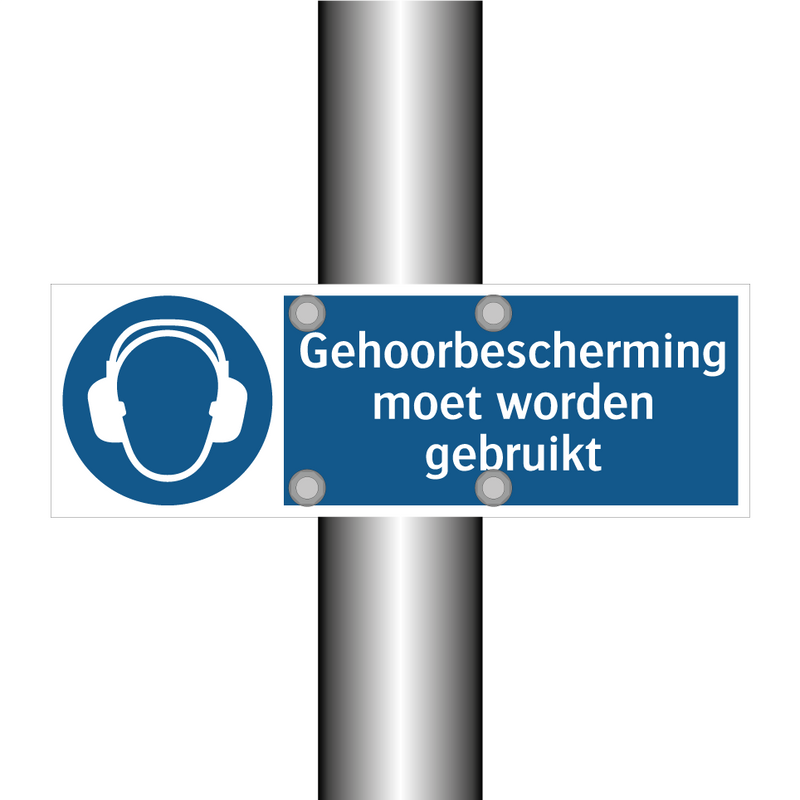 Gehoorbescherming moet worden gebruikt & Gehoorbescherming moet worden gebruikt