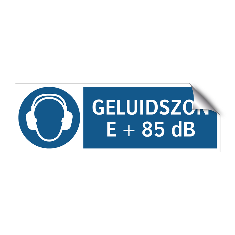 GELUIDSZONE + 85 dB & GELUIDSZONE + 85 dB & GELUIDSZONE + 85 dB & GELUIDSZONE + 85 dB