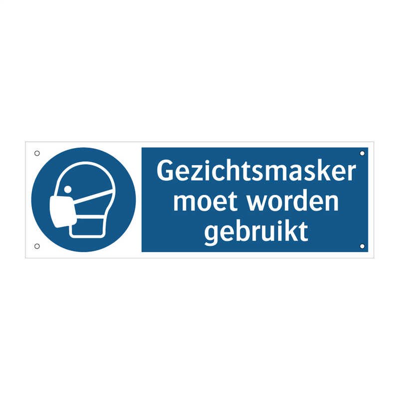 Gezichtsmasker moet worden gebruikt & Gezichtsmasker moet worden gebruikt