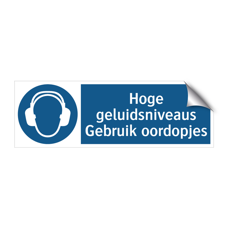 Hoge geluidsniveaus Gebruik oordopjes & Hoge geluidsniveaus Gebruik oordopjes