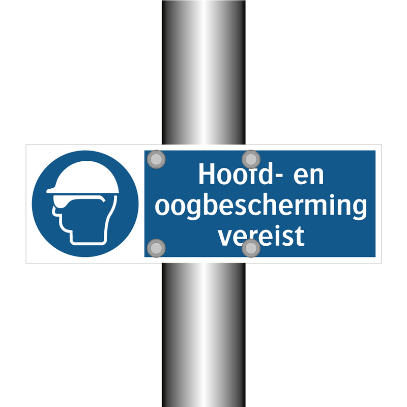 Hoofd- en oogbescherming vereist & Hoofd- en oogbescherming vereist