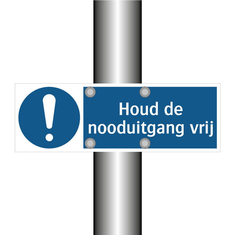 Houd de nooduitgang vrij & Houd de nooduitgang vrij & Houd de nooduitgang vrij