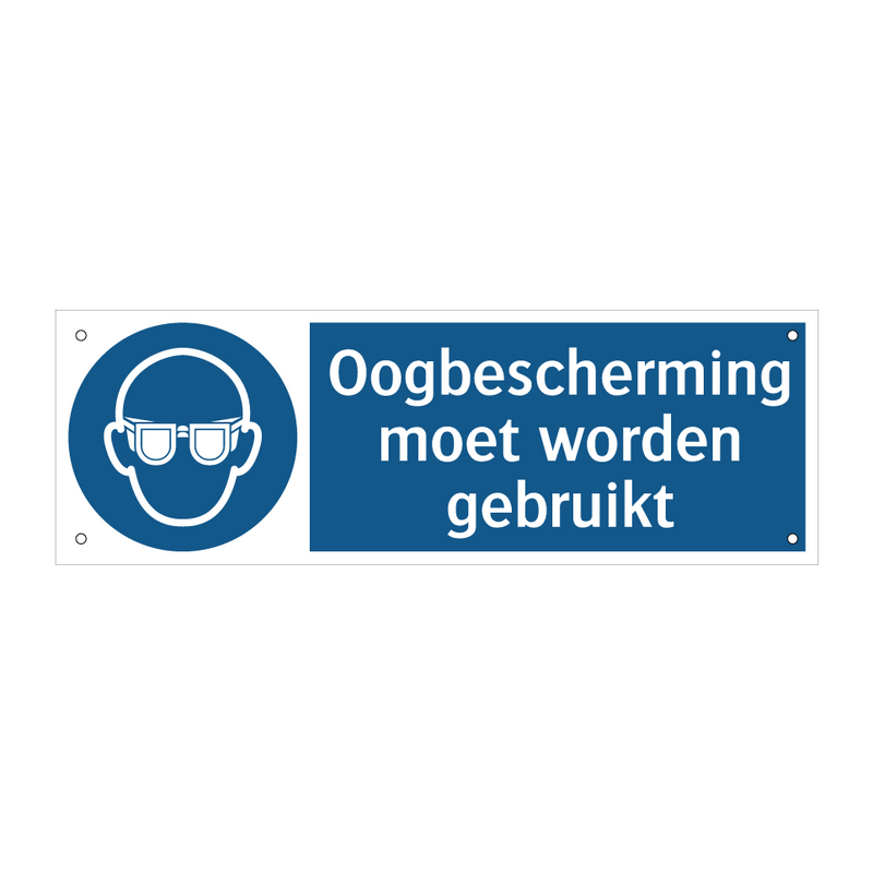 Oogbescherming moet worden gebruikt & Oogbescherming moet worden gebruikt