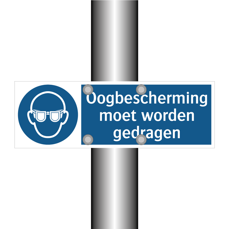 Oogbescherming moet worden gedragen & Oogbescherming moet worden gedragen