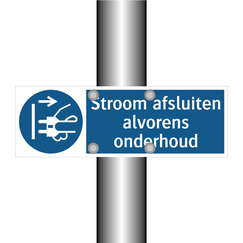 Stroom afsluiten alvorens onderhoud & Stroom afsluiten alvorens onderhoud