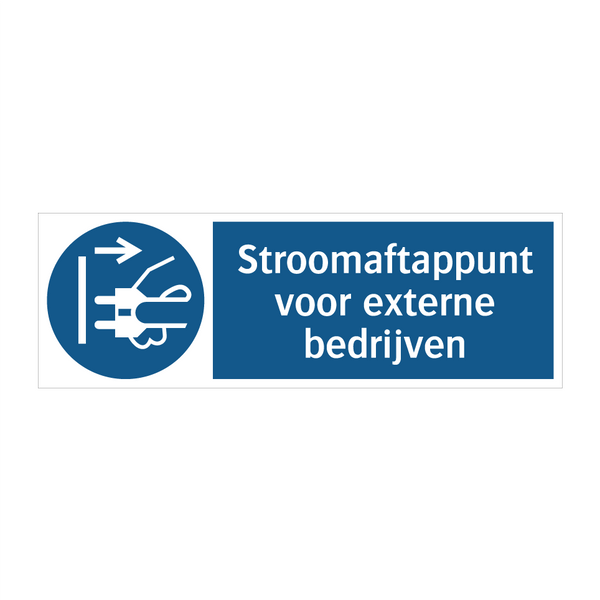 Stroomaftappunt voor externe bedrijven & Stroomaftappunt voor externe bedrijven