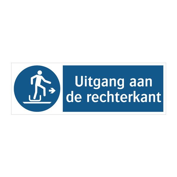 Uitgang aan de rechterkant & Uitgang aan de rechterkant & Uitgang aan de rechterkant