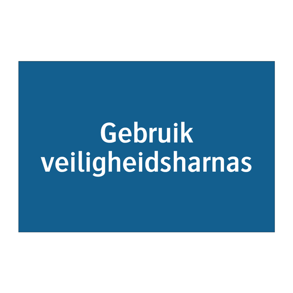 Gebruik veiligheidsharnas & Gebruik veiligheidsharnas & Gebruik veiligheidsharnas