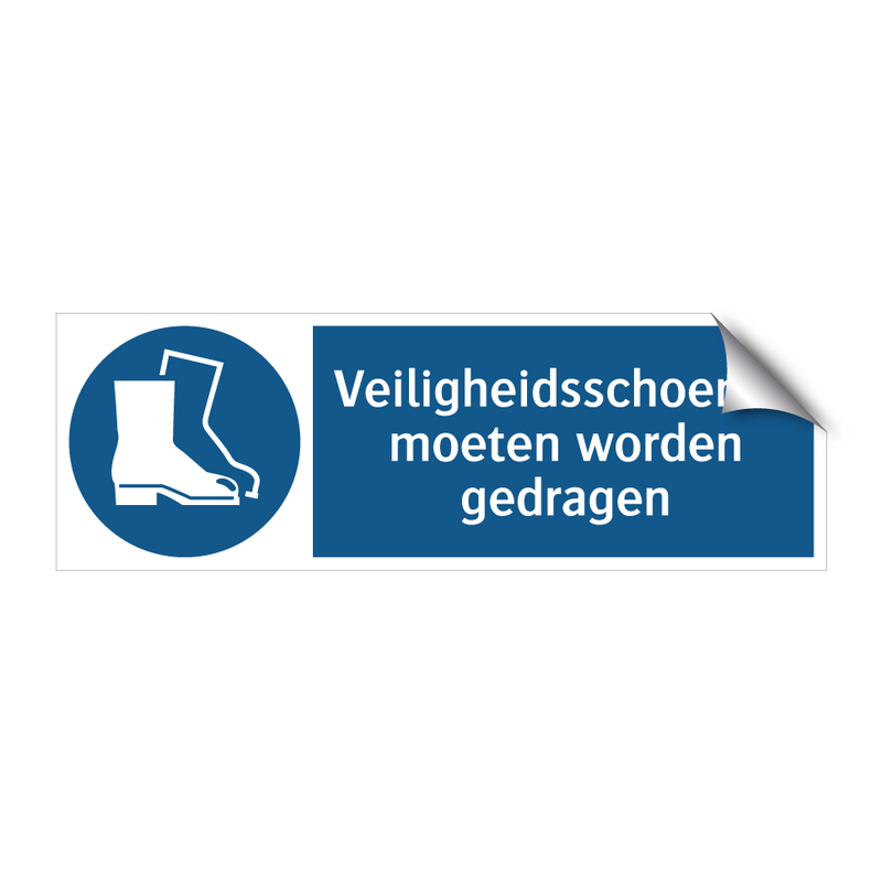 Veiligheidsschoenen moeten worden gedragen & Veiligheidsschoenen moeten worden gedragen