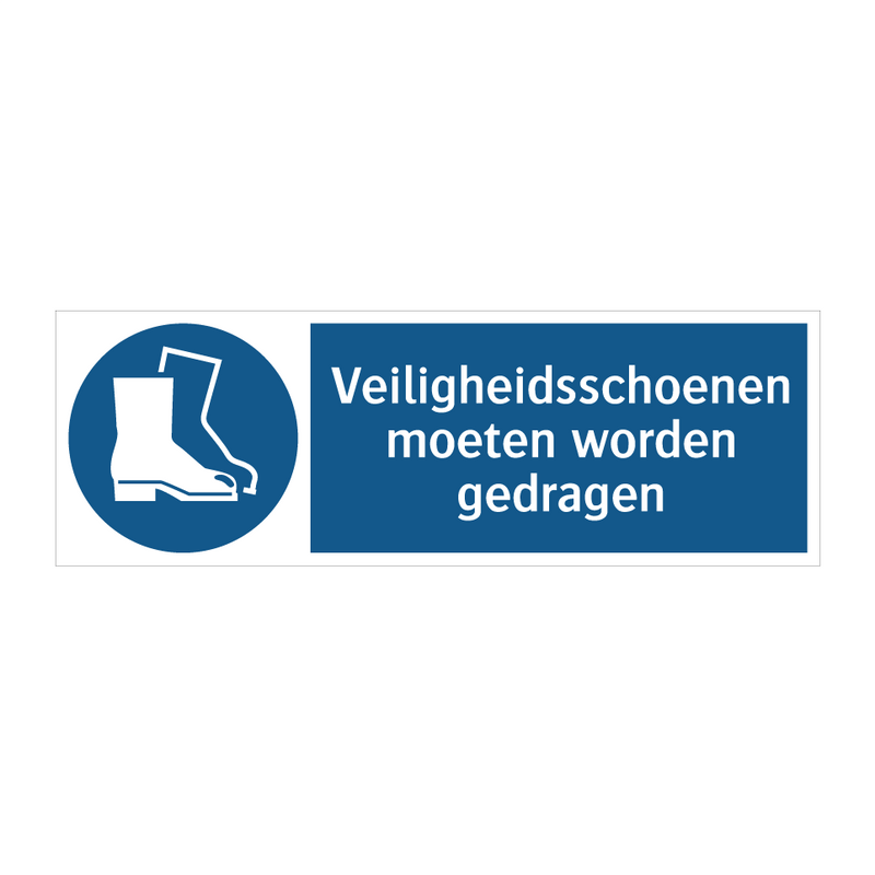 Veiligheidsschoenen moeten worden gedragen & Veiligheidsschoenen moeten worden gedragen