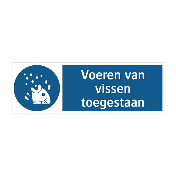 Voeren van vissen toegestaan & Voeren van vissen toegestaan & Voeren van vissen toegestaan