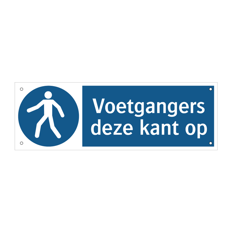 Voetgangers deze kant op & Voetgangers deze kant op & Voetgangers deze kant op