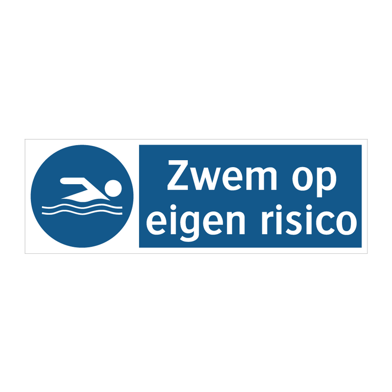 Zwem op eigen risico & Zwem op eigen risico & Zwem op eigen risico & Zwem op eigen risico