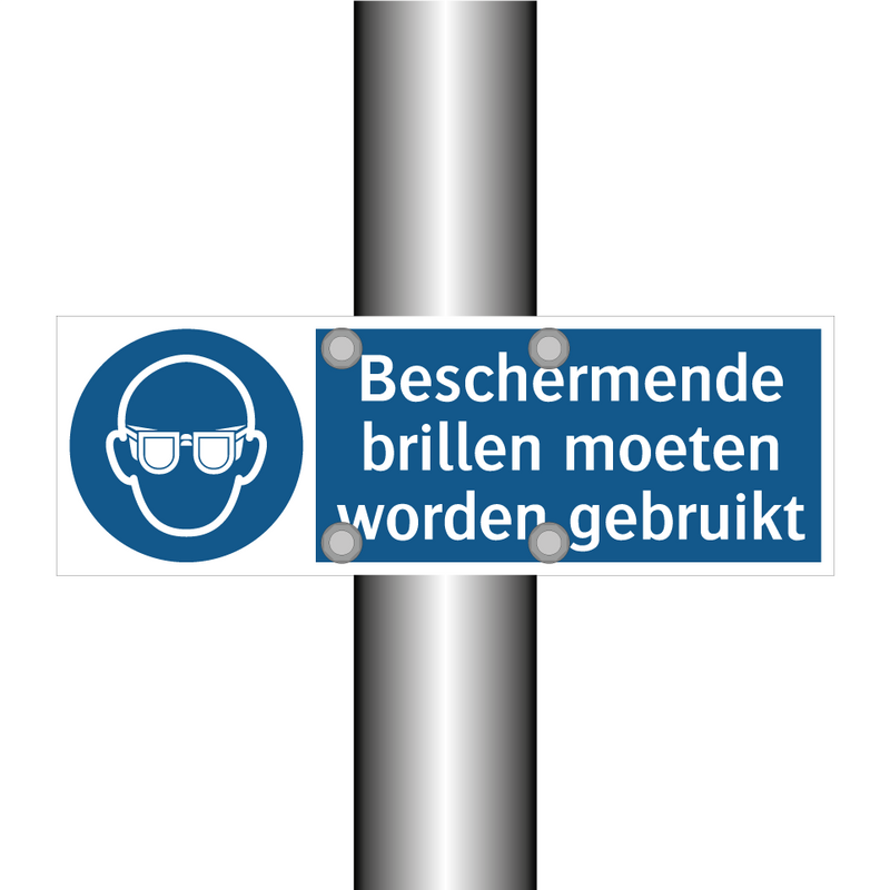 Beschermende brillen moeten worden gebruikt & Beschermende brillen moeten worden gebruikt