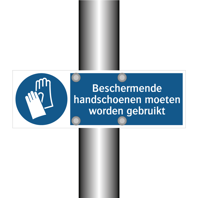 Beschermende handschoenen moeten worden gebruikt & Beschermende handschoenen moeten worden gebruikt