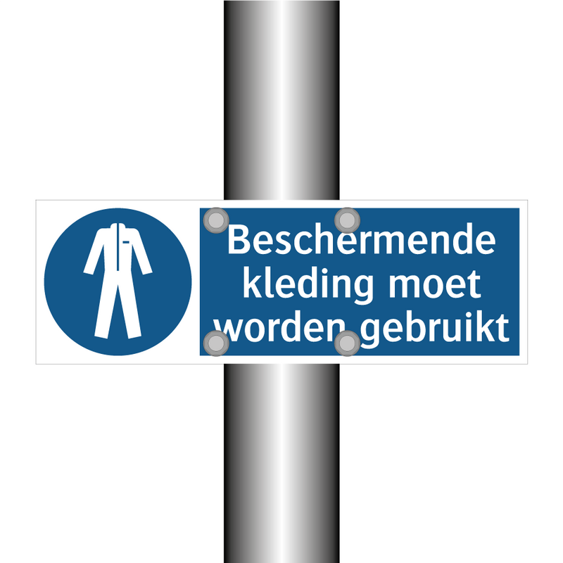 Beschermende kleding moet worden gebruikt & Beschermende kleding moet worden gebruikt