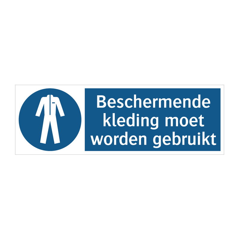 Beschermende kleding moet worden gebruikt & Beschermende kleding moet worden gebruikt