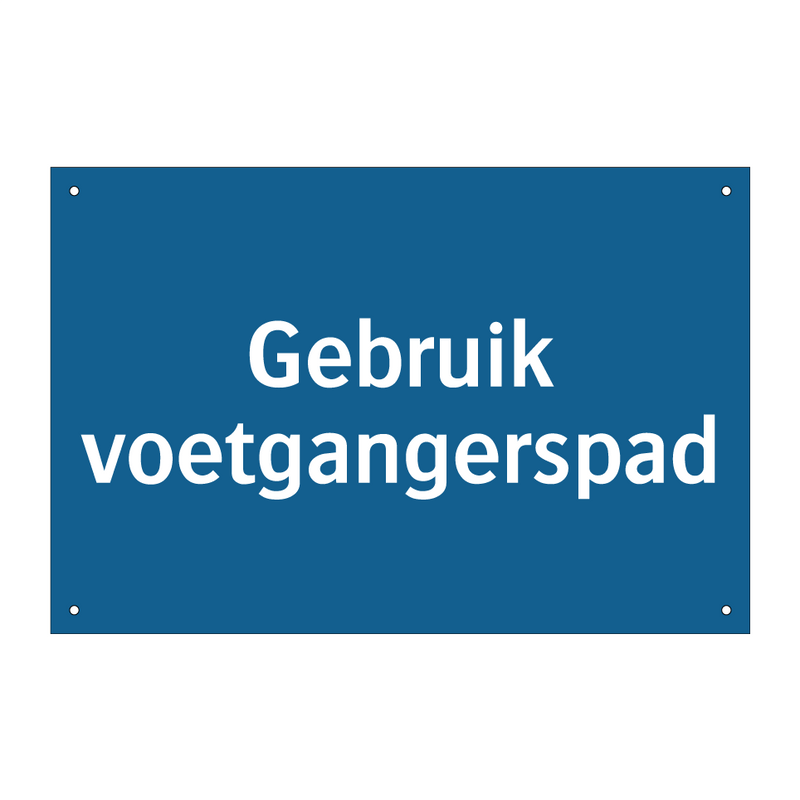 Gebruik voetgangerspad & Gebruik voetgangerspad & Gebruik voetgangerspad & Gebruik voetgangerspad