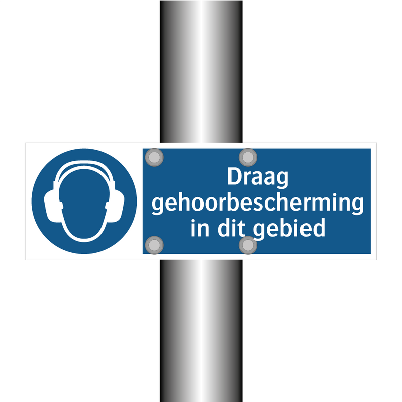 Draag gehoorbescherming in dit gebied & Draag gehoorbescherming in dit gebied