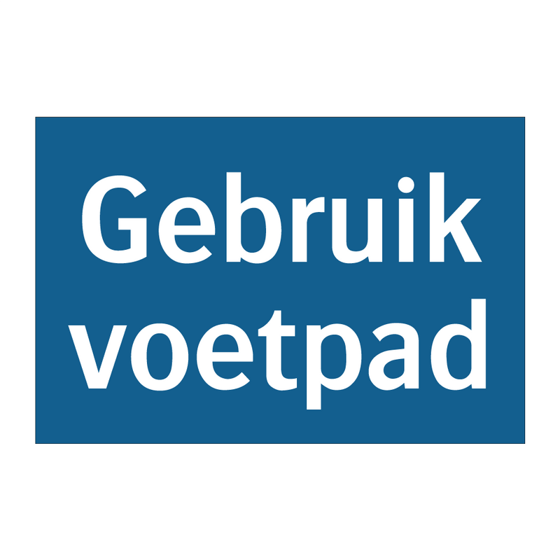 Gebruik voetpad & Gebruik voetpad & Gebruik voetpad & Gebruik voetpad & Gebruik voetpad