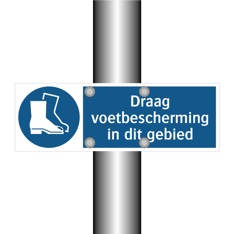 Draag voetbescherming in dit gebied & Draag voetbescherming in dit gebied