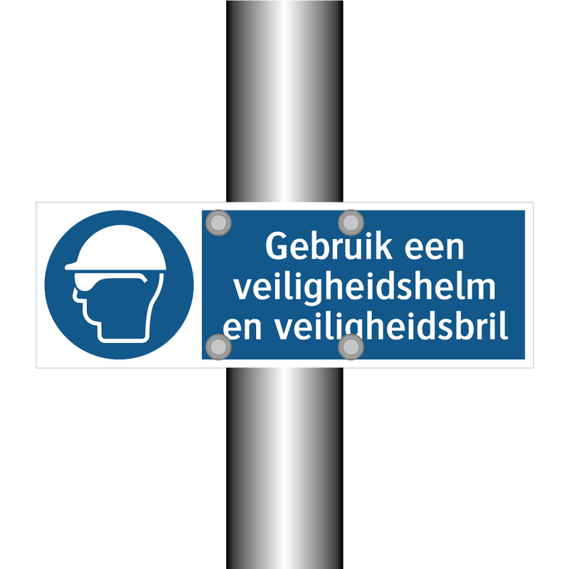 Gebruik een veiligheidshelm en veiligheidsbril & Gebruik een veiligheidshelm en veiligheidsbril