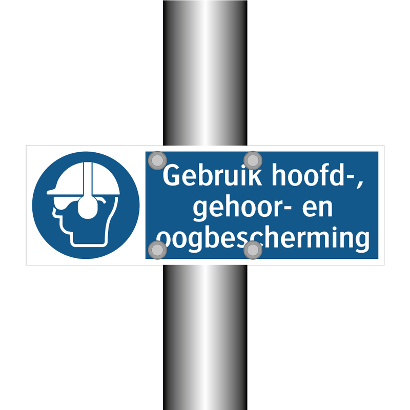 Gebruik hoofd-, gehoor- en oogbescherming & Gebruik hoofd-, gehoor- en oogbescherming