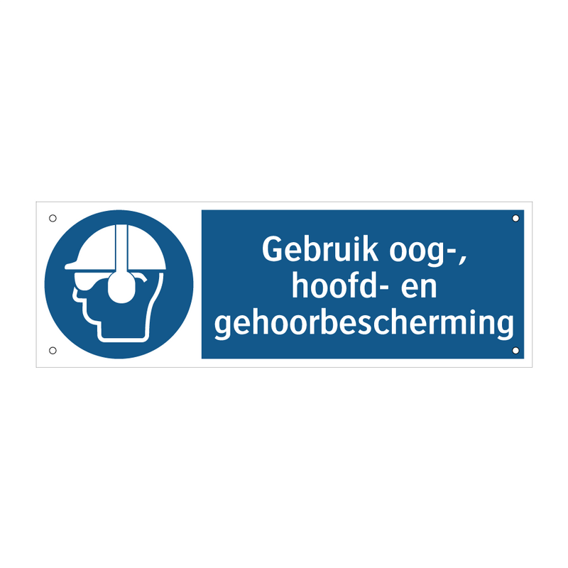 Gebruik oog-, hoofd- en gehoorbescherming & Gebruik oog-, hoofd- en gehoorbescherming