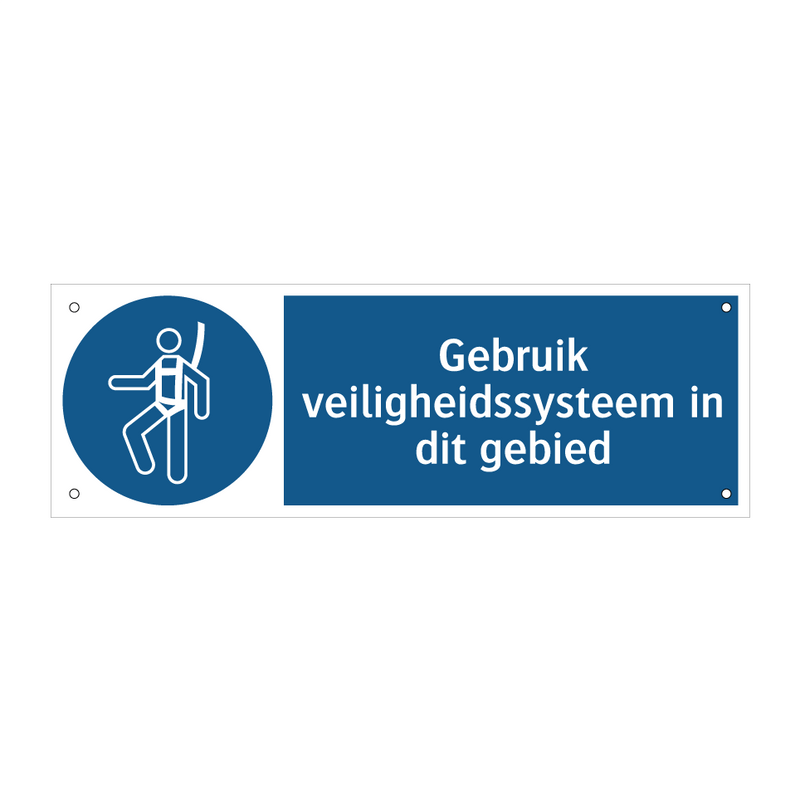 Gebruik veiligheidssysteem in dit gebied & Gebruik veiligheidssysteem in dit gebied