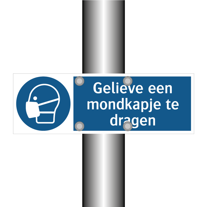 Gelieve een mondkapje te dragen & Gelieve een mondkapje te dragen & Gelieve een mondkapje te dragen