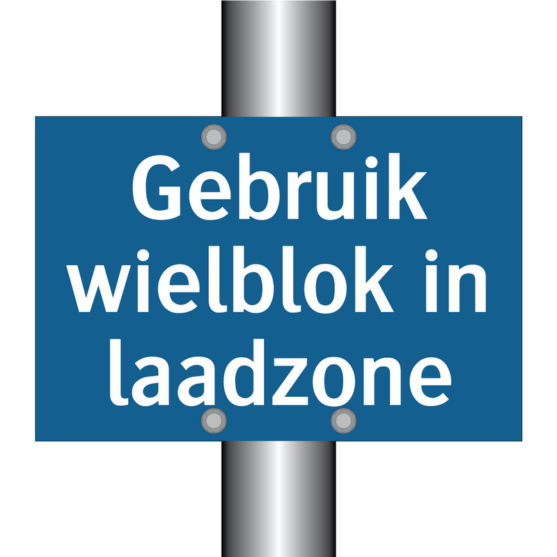 Gebruik wielblok in laadzone & Gebruik wielblok in laadzone & Gebruik wielblok in laadzone