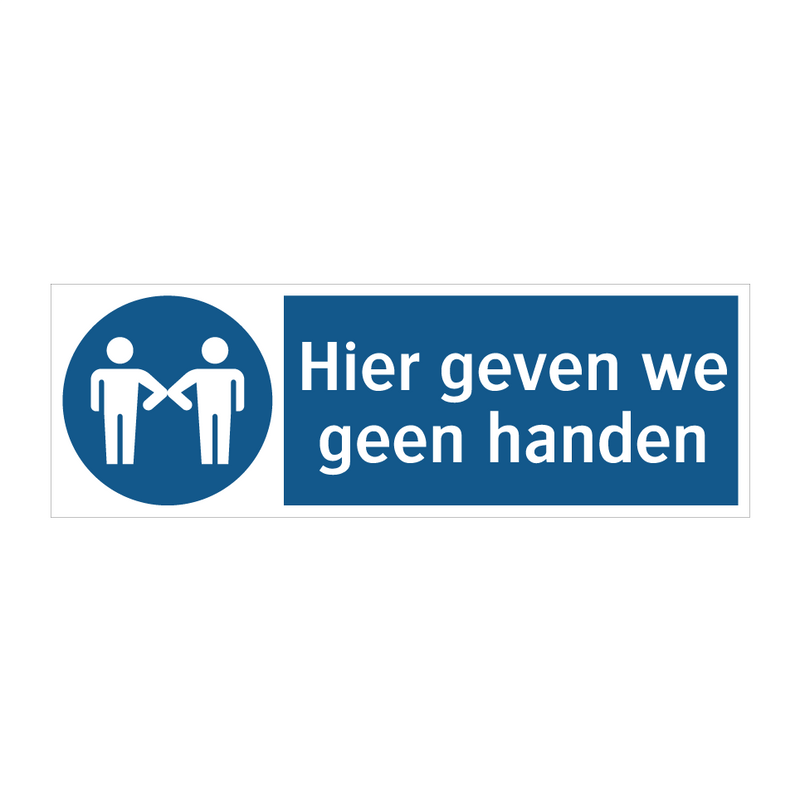 Hier geven we geen handen & Hier geven we geen handen & Hier geven we geen handen