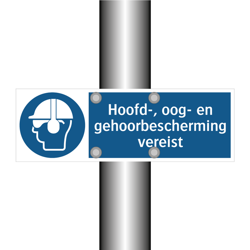 Hoofd-, oog- en gehoorbescherming vereist & Hoofd-, oog- en gehoorbescherming vereist