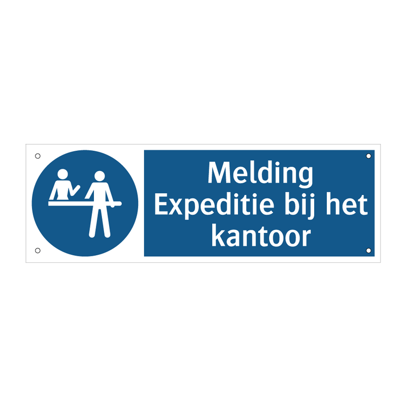 Melding Expeditie bij het kantoor & Melding Expeditie bij het kantoor